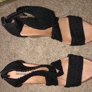 Black cork wedges